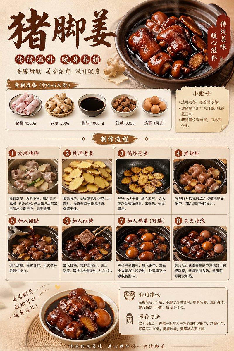 Create a [food name] food preparation poster